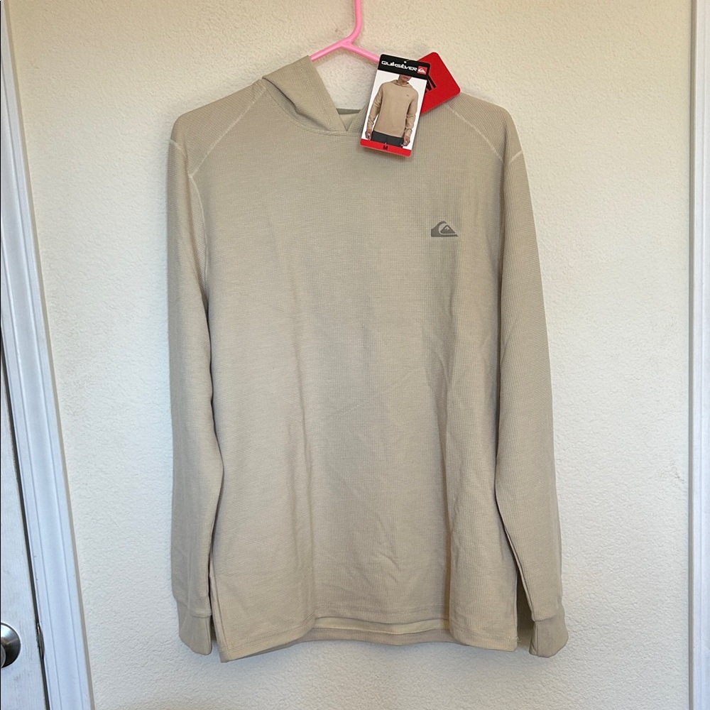 Quiksilver Men's Beige Hoodie